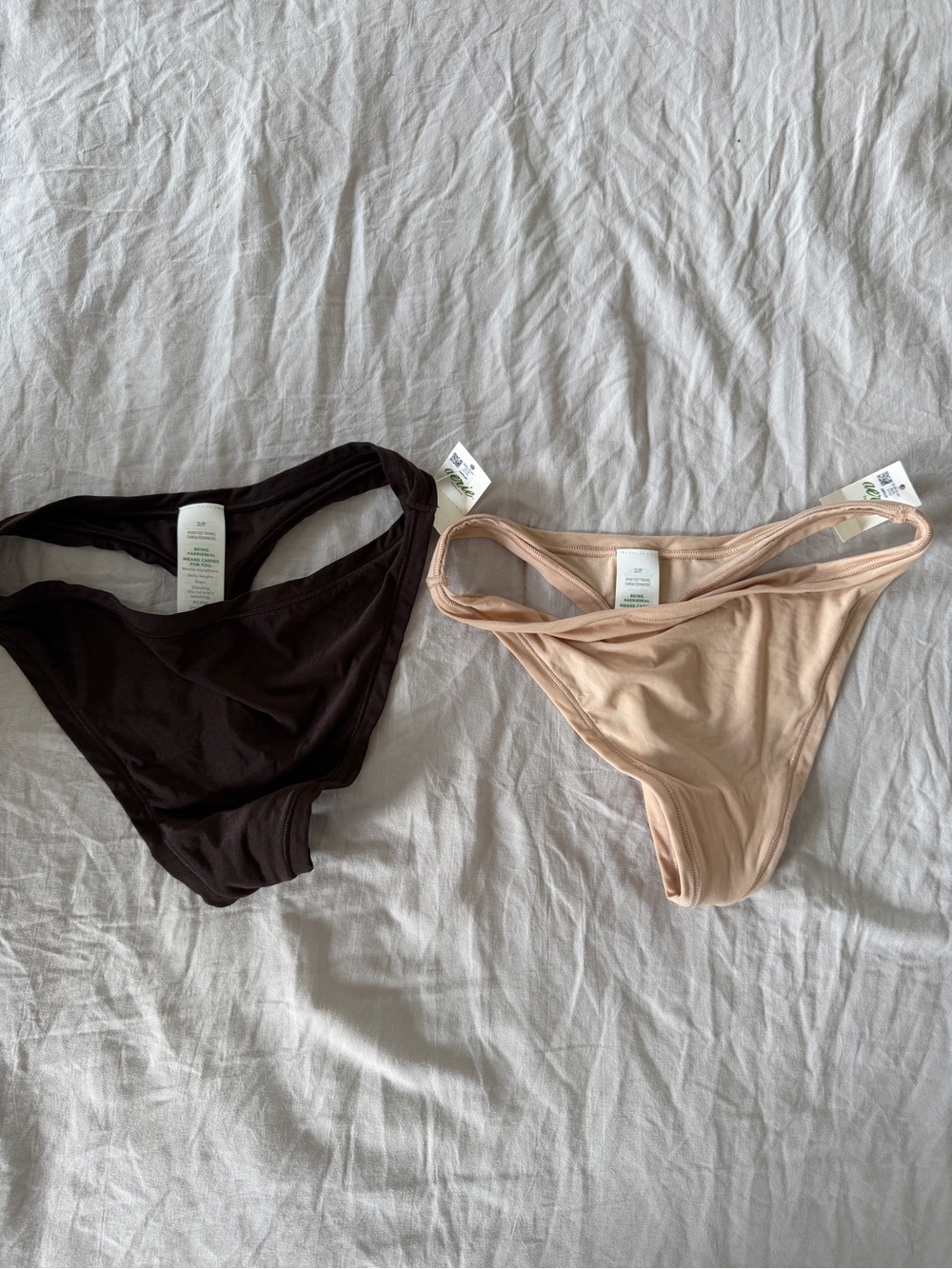 Bundle of 2 NWT Small Aerie Smoothez Everyday High Cut Thongs